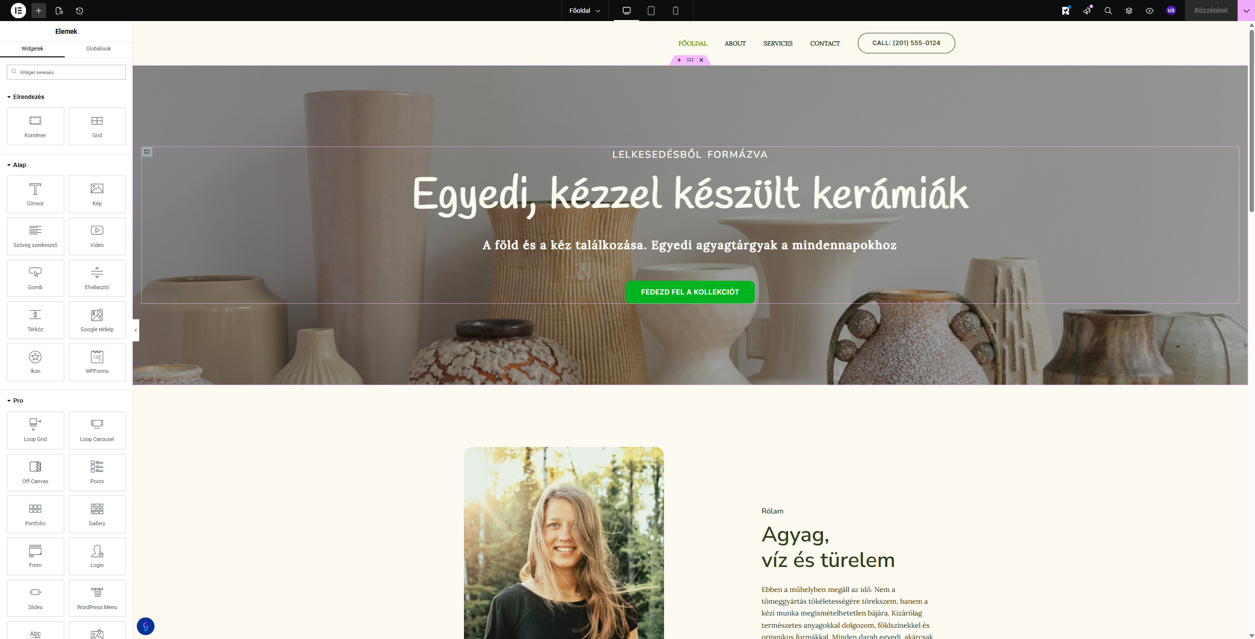 Drag & Drop szerkesztő